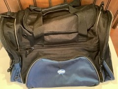 Vintage Pfizer Employee Only Gym Duffel Bag 20x12x10”