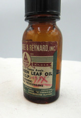 BW – 1950’s Magnus, Mabee & Reynard Wintergreen Leaf Oil 3 3/8 “ Medicine bottle