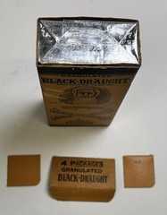 Vintage Black Draught Laxative Medicine New In Box 4 Inside Box