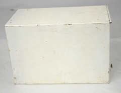 DRUGPAK RECORD FILE metal apothecary Pharmacy cabinet Vtg Drug Package Box Tin