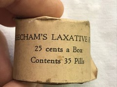 BEECHAMS Laxative PILLS VINTAGE TUBE, BLOOMFIELD, NEW JERSEY