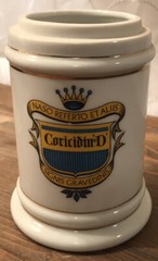 Vintage Coricidin D Pharmacy Apothecary Jar Japan