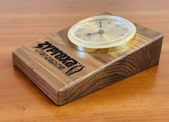 RARE (ZYPREXA) Wood Desk Clock – Drug Rep Pharma Antipsychotic Promo Item