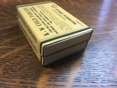 Lot of 2 Vintage K.W. Cold Tablets Morris Drug Co. Pill Cardboard Box Empty KW