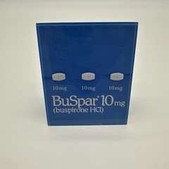 Buspar Pharmaceutical Rep Paperweight Display Advertisement Sign Promotional