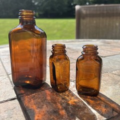 ANACIN Whitehall pharmaceutical glass bottle drugs pill Rate Vintage Lot Of 3