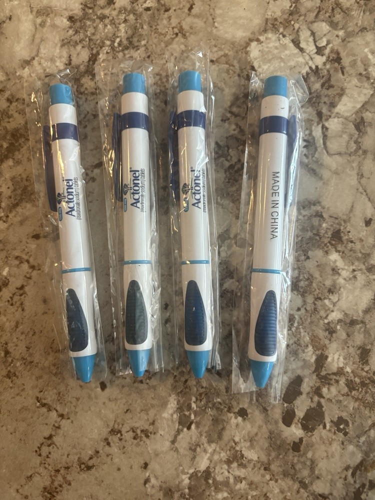 Pharmaceutical Drug Rep Pens Vintage Actonel Risedronate Sodium Lot Of 4