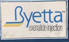 VTG Ad Byetta Pharmaceutical Drug Rep Tape Dispenser Paperweight