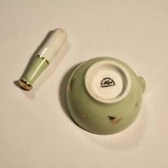 Rare 1954 Halifax NS Limoges France M.T. Nicolas Mortar & Pestle Set Mint Cond