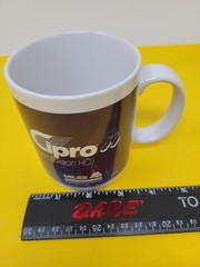 Vintage CIPRO Miles Pharmaceutical Drug Ceramic Mug Advertising RX Promo RARE