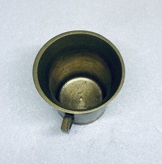 Antique 1940s Brass Mortar & Pestle Pharmacy Drug Store Apothecary Medicine 36