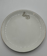 Set of 8 Vintage Crestware Rx Pharmacist Caduceus Salad Dessert Plates 7.5″