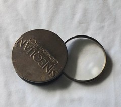 Vintage Sinequan Doxepin Drug Rep Brass Magnifying Glass