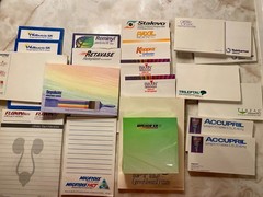 Lot of 22 Drug Rep Pharm Promo Vintage Sticky Notes & NotePads 1993-96