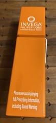 Medical Advertisement Promotional Invega Paliperidone XL Orange Clothespin Desk