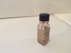 Vintage 1950s Glass Pharmaceutical Bottle BAUER & BLACK Merthiolate ANTISEPTIC