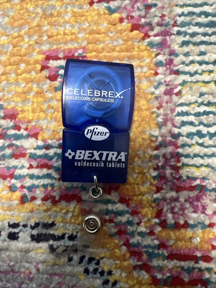 Celebrex Bextra Pfizer Retractable Badge Holder Collectable