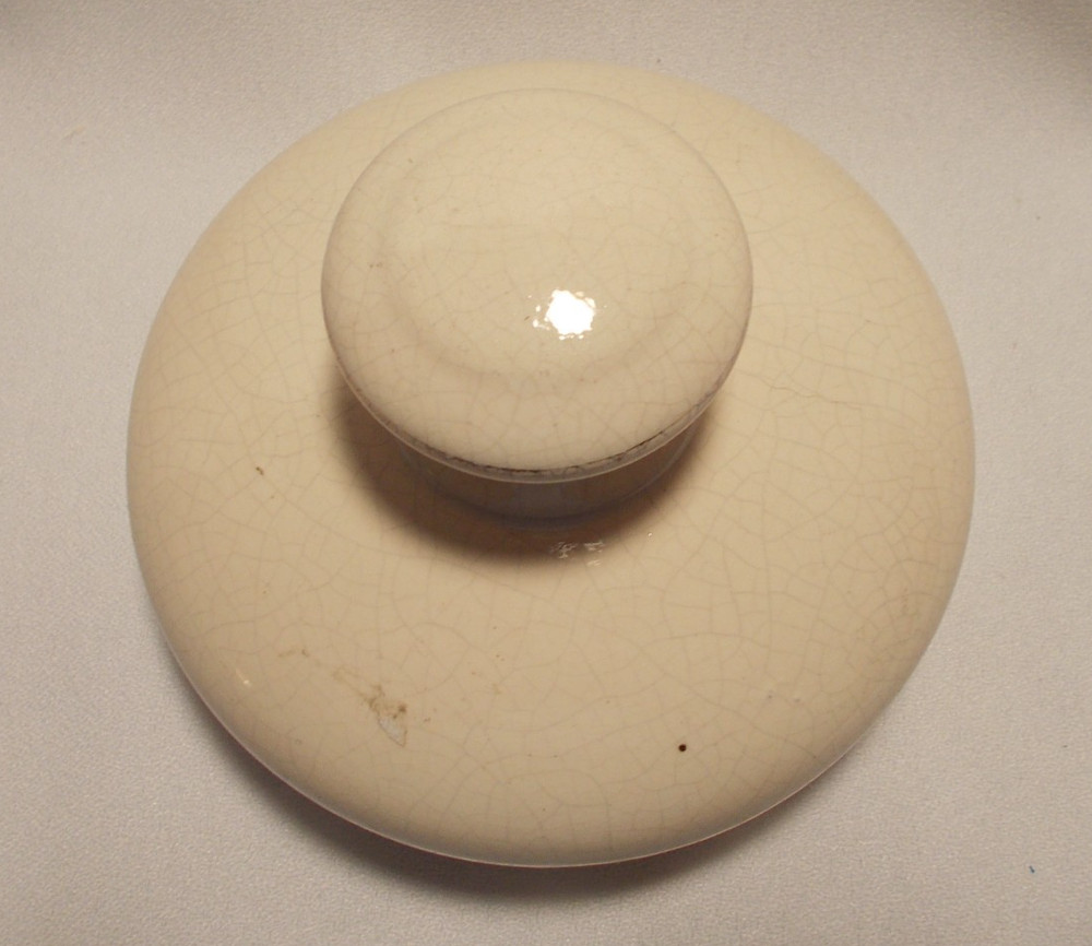 Vintage Porcelain „Valpen“ Apothecary Pharmacy Drug Store Jar-LID ONLY