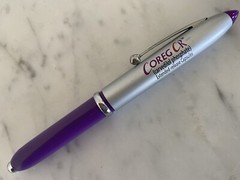 Coreg CR COLLECTIBLE Pharmaceutical drug rep Metal Flashlight Pen Rare!!