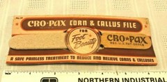 NOS Vintage Cro-Pax Corn & Callus File Unused New Old Store on Card