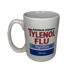 Drug Mug Tylenol Flu Pharmaceutical Pharma Night Time Gelcaps Max Strength VTG