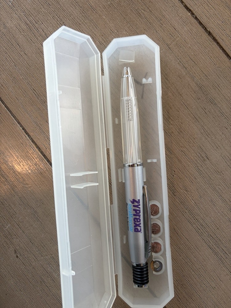 Zyprexa Pen Drug Rep Pharmaceutical Promo Medical Advertising Working