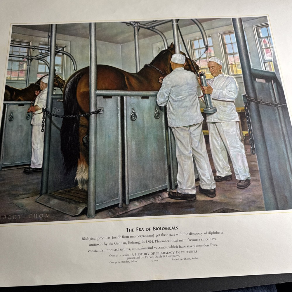 A HISTORY OF PHARMACY IN PICTURES 1954 PRINT Great Gift For Doctor 22″×18″