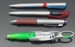 Lot 4 PENS Drug Rep Pharmaceutical Promo Bextra Caduet Zyprexa Zyrtec Carabiner