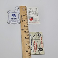 Vintage Advertising Bowling Green OH Fridge Magnets Lot Of 3 Useful As Props?