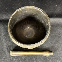 Vtg AMERICAN JOURNAL OF PHARMACY 150th Anniversary Brass Mortar & Pestle