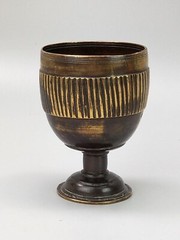 Greek Brass mortar chalice shaped early 19th century