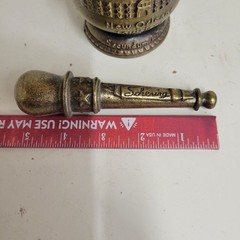 VTG 1985 Schering Brass Mortar & Pestle Ursuline Convent New Orleans Sis. Xavier