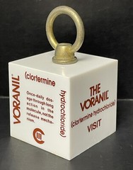 Vintage 1974 Voranil Clortermine Pharmaceutical Rep Marketing 2 lb Paperweight
