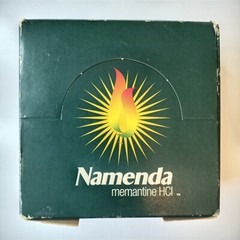 Vintage NAMENDA Pharmaceutical Drug Rep Post-It Note Pad 4“x 4“ Cube