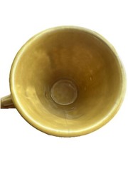 Galen Mortar & Pestle Promotional Pharmacy Mug, Yellow gold, Vintage 1960s