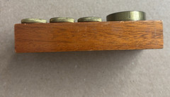 ANTIQUE RARE SOLID BRASS SCREW IN Pharma COUNTERWEIGHTS PAT. JULY 6TH, 1897