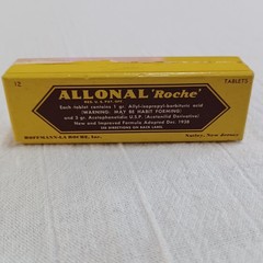 Rare Vintage 1930s Roche Allonal Pharmaceutical Box Medical Ephemera Advertising