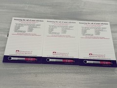 2004 Gynazole Yeast Pharmaceutical Drug Rep Notepad Sticky Notes Ad Drug Rep