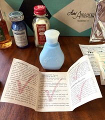 Rare VTG NY Catskills Hotel Hospitality Kit NOS 10 Mini Medicine Cabinet Items