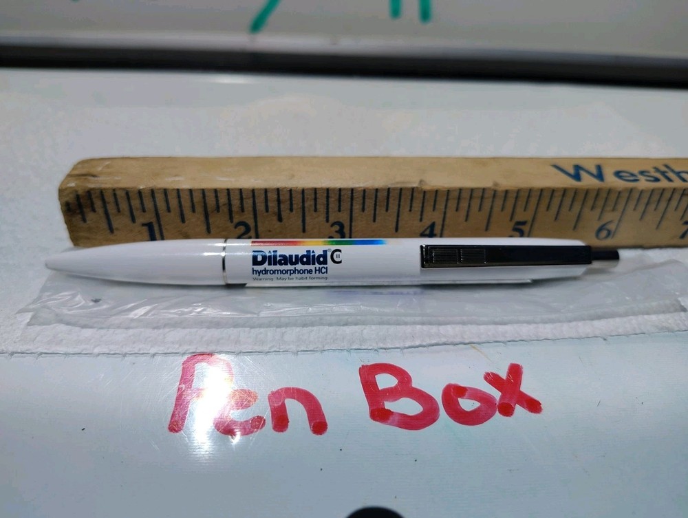 DILAUDID PEN Hydromorphone Plastic Scroll -Pharmaceutical Promo Drug Rep Swag