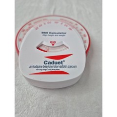 Caduet BMI Calculator Unisex OS White Red Wheel Pharmaceutical Promo Magnet EX