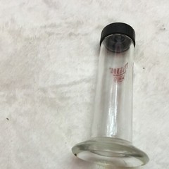 Vintage Acetaminophen TYLENOL McNEIL Thermometer Glass Storage / Cleaning Tube
