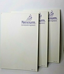 NEXIUM ESOMEPRAZOLE MAGNESIUM NOTEPAD LOT OF 3 VINTAGE 6X4 INCH