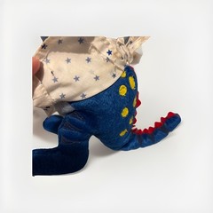 Early 2000s Protonix Plush Dragon Drug Rep Pharmaceutical Advertising Toy 6”