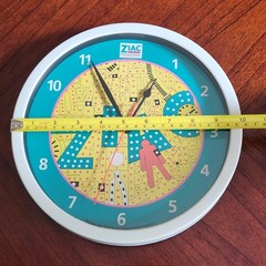 Ziac Pharmaceutical Drug Rep Promo 10″ Wall Clock Colorful Advertising- Works