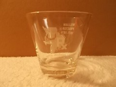 William Proctor Jr RX Secundum Artem Etched Drinking Glass Barware