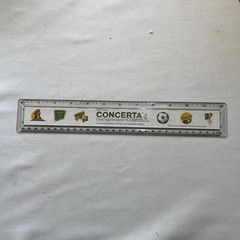 Concerta Pharmaceutical Drug Rep Ruler ADHD School Teacher Graphic Collectible