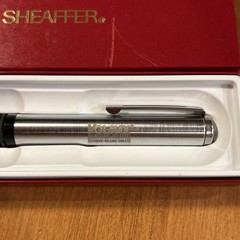 Pharmaceutical Drug Rep Metallic Sheafer Pen Ad Promo Volmax Vintage Works W/box