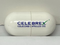 Pfizer Celebrex Drug Rep Pharmaceutical Promo Plastic Pill Shaped Box Case