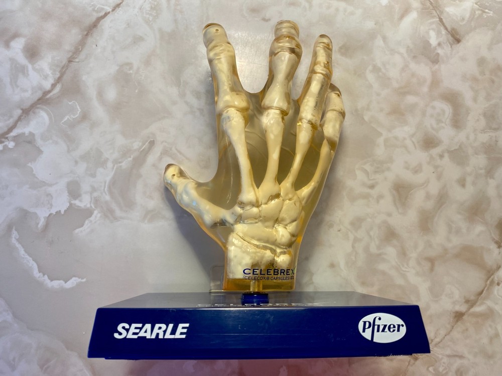Vtg Rare 1999 Searle Pfizer Celebrex Phantom Hand Model Pharmaceutical Promo